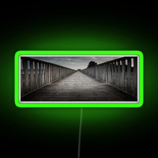 Wooden Walkway RGB Neon Sign