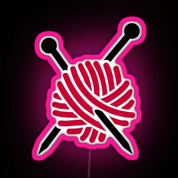 Wool Needles RGB Neon Sign