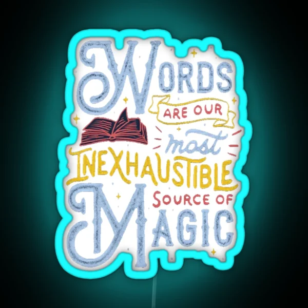 Words RGB Neon Sign