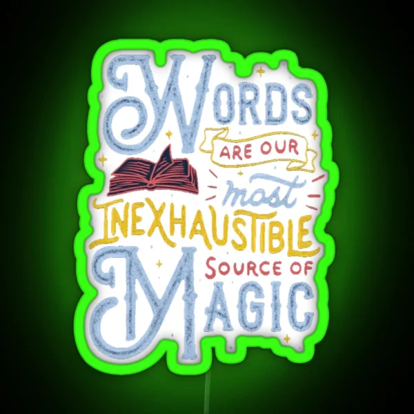 Words RGB Neon Sign