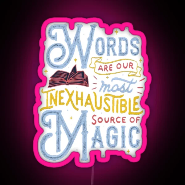 Words RGB Neon Sign