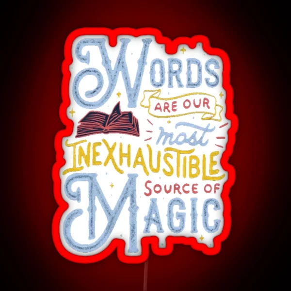Words RGB Neon Sign