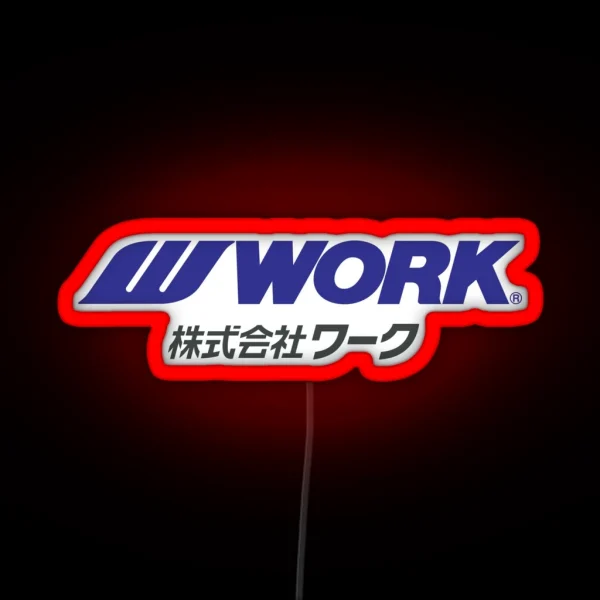 Work Wheels JDM RGB Neon Sign