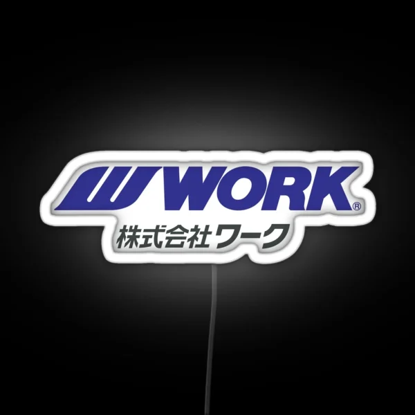 Work Wheels JDM RGB Neon Sign