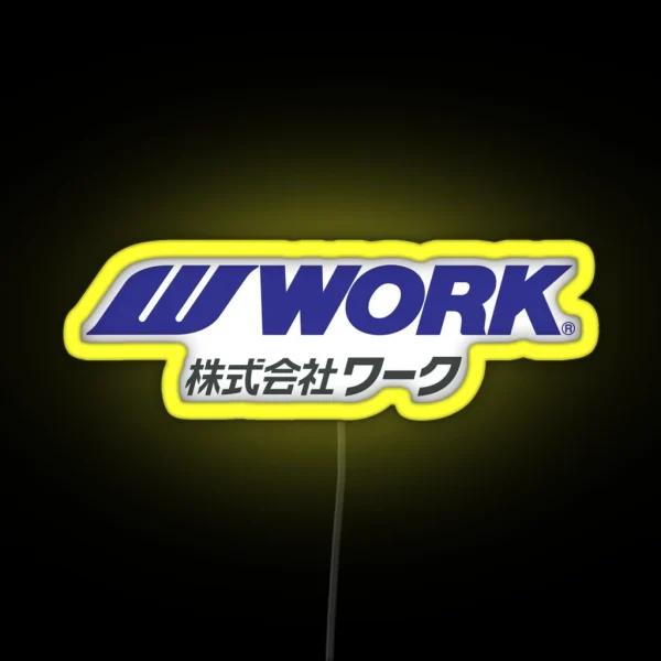 Work Wheels JDM RGB Neon Sign