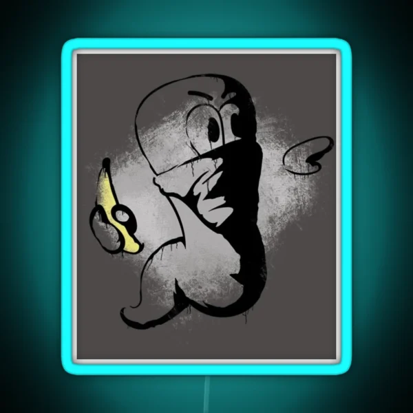 WORMS ARMAGEDDON BANANA BOMB RGB Neon Sign