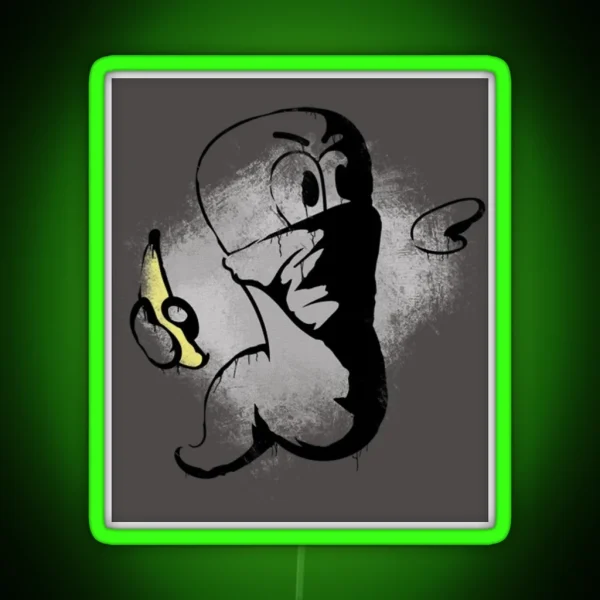 WORMS ARMAGEDDON BANANA BOMB RGB Neon Sign