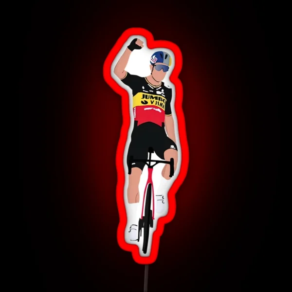 Wout Van Aert Stronger RGB Neon Sign