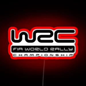 WRC Rally Logo RGB Neon Sign