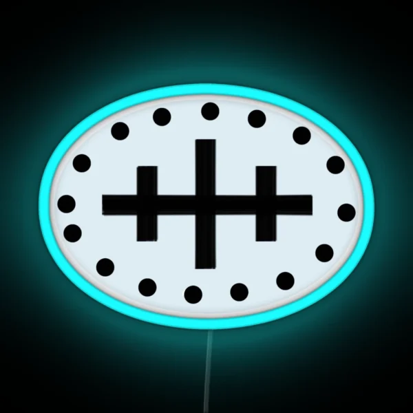 Wreck Chart Symbol RGB Neon Sign