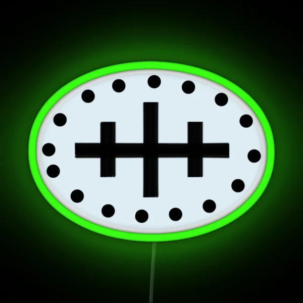 Wreck Chart Symbol RGB Neon Sign