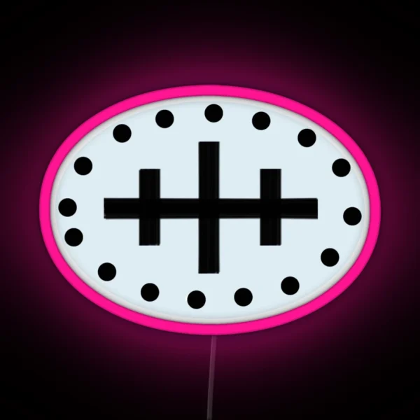 Wreck Chart Symbol RGB Neon Sign