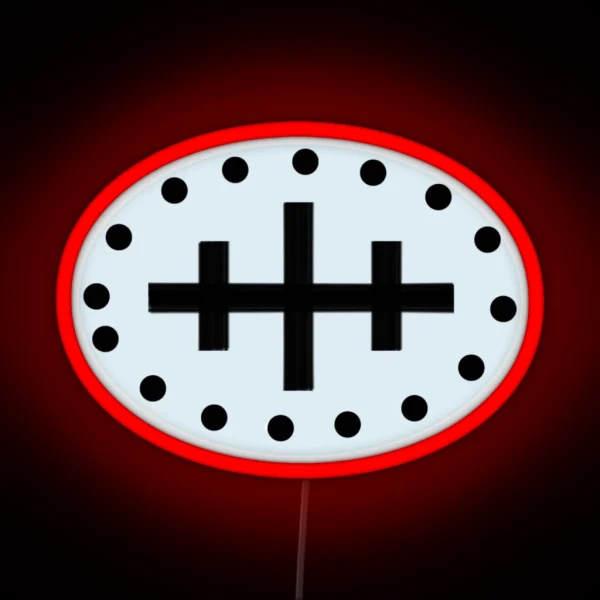 Wreck Chart Symbol RGB Neon Sign