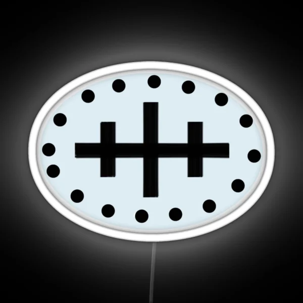 Wreck Chart Symbol RGB Neon Sign