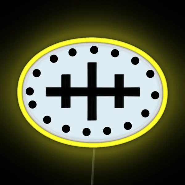 Wreck Chart Symbol RGB Neon Sign
