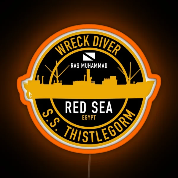 Wreck Diver Thistlegorm RGB Neon Sign