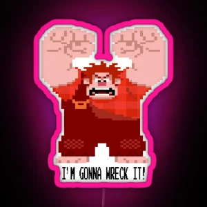 Wreck It Ralph Gonna Wreck It RGB Neon Sign