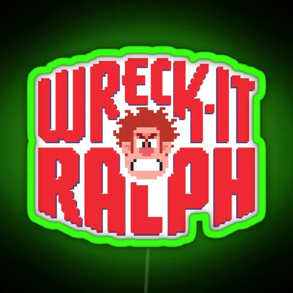 Wreck It Ralph RGB Neon Sign
