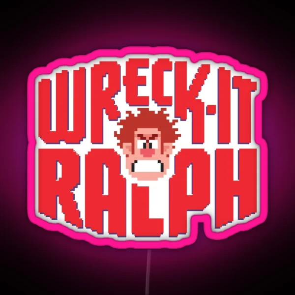 Wreck It Ralph RGB Neon Sign