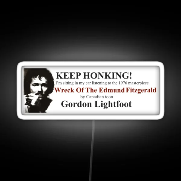 Wreck Of The Edmund Fitzgerald Gordon RGB Neon Sign