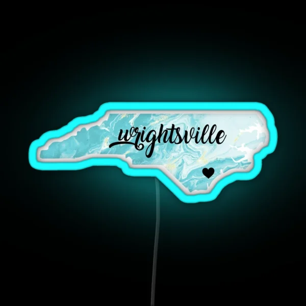 Wrightsville Beach NC RGB Neon Sign