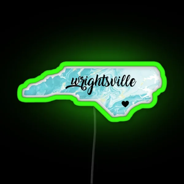 Wrightsville Beach NC RGB Neon Sign