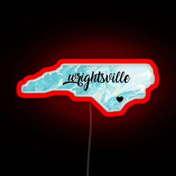 Wrightsville Beach NC RGB Neon Sign
