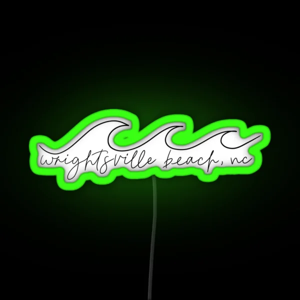 Wrightsville Beach NC RGB Neon Sign