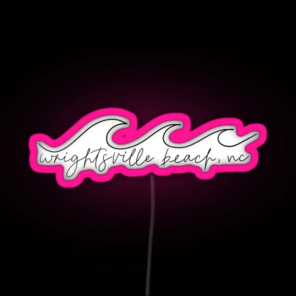 Wrightsville Beach NC RGB Neon Sign