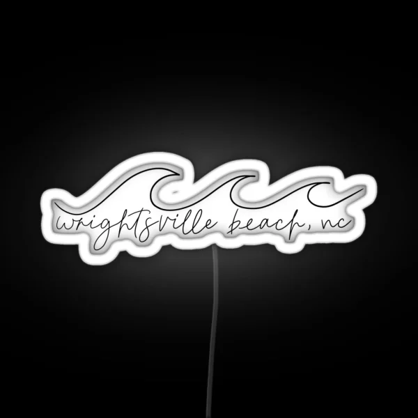 Wrightsville Beach NC RGB Neon Sign