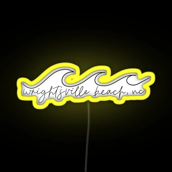 Wrightsville Beach NC RGB Neon Sign