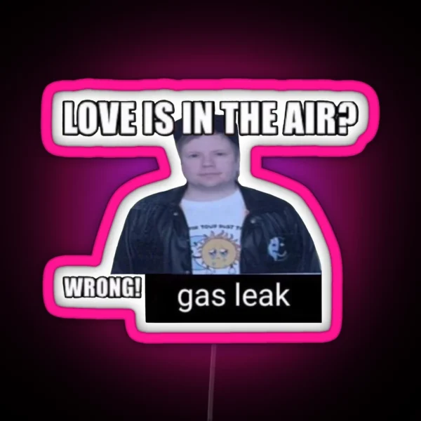 Wrong Gas Leak RGB Neon Sign