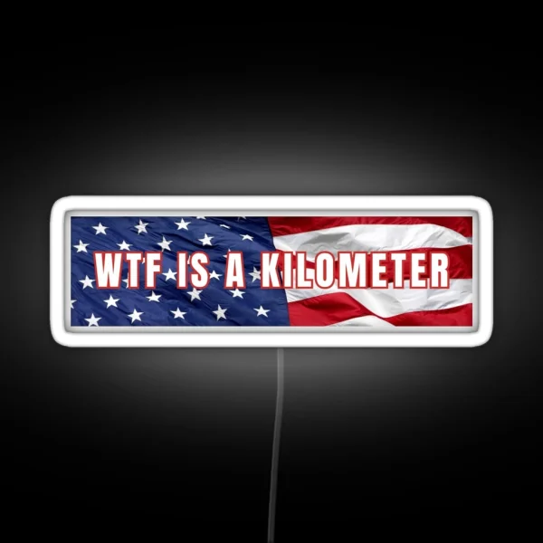 Wtf Is A Kilometer RGB Neon Sign