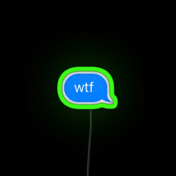 Wtf RGB Neon Sign