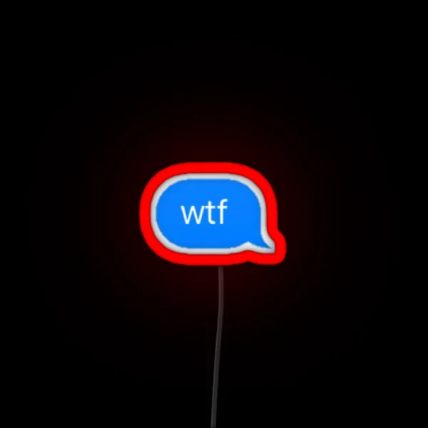 Wtf RGB Neon Sign