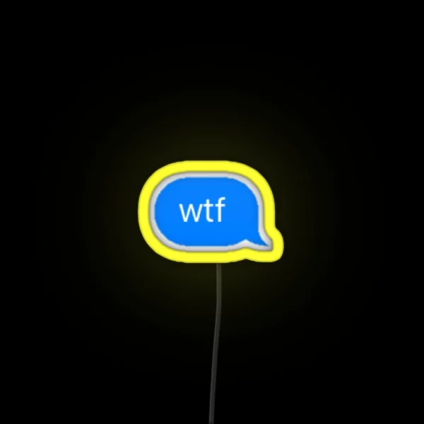 Wtf RGB Neon Sign