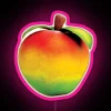Wump Apple Neon Sign in Pink Hues