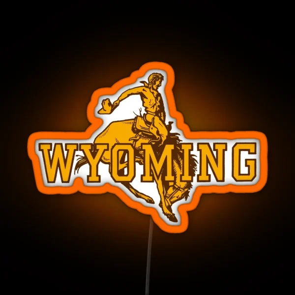 Wyoming Decal RGB Neon Sign