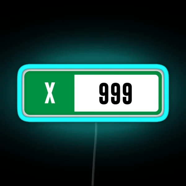 X 999 Forza Performance Index RGB Neon Sign