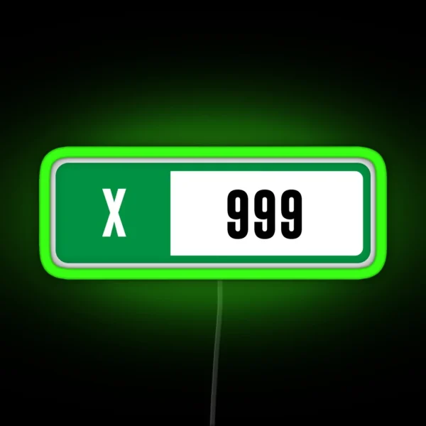 X 999 Forza Performance Index RGB Neon Sign