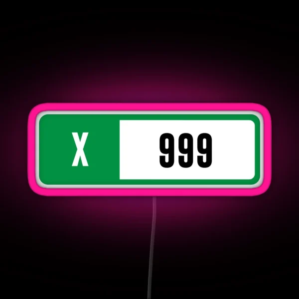 X 999 Forza Performance Index RGB Neon Sign
