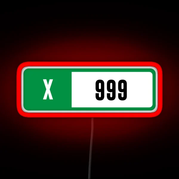 X 999 Forza Performance Index RGB Neon Sign