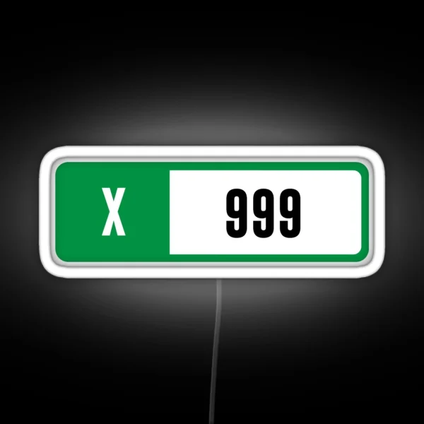 X 999 Forza Performance Index RGB Neon Sign