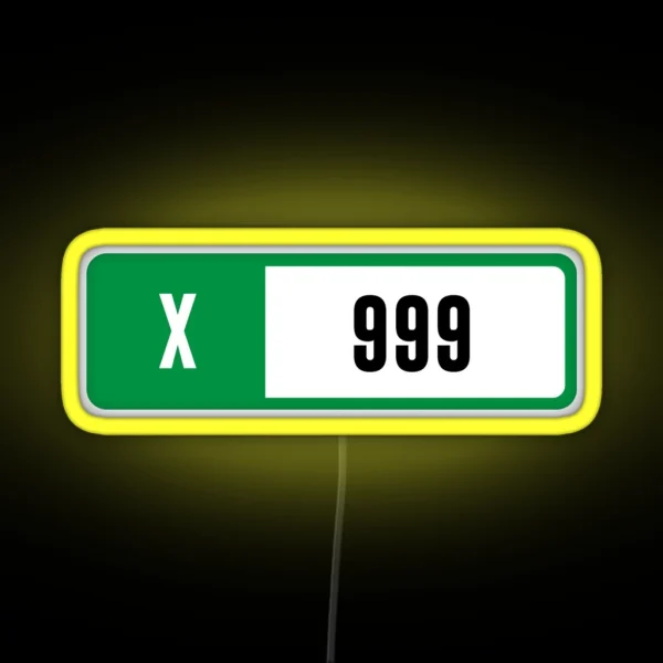 X 999 Forza Performance Index RGB Neon Sign