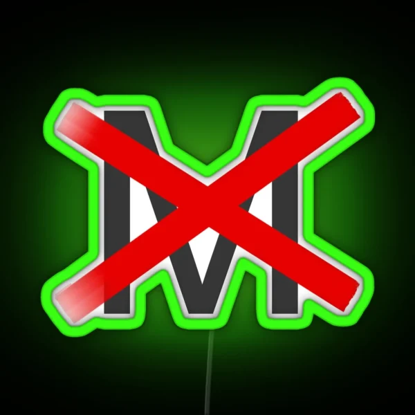 X D Out M Arial RGB Neon Sign