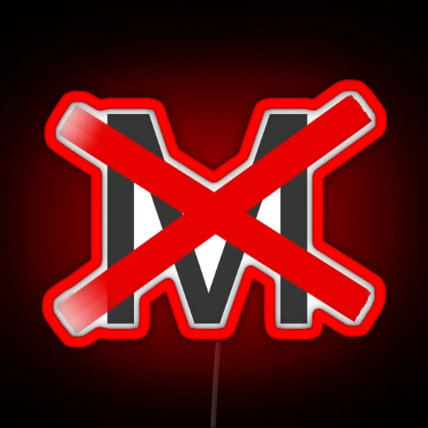 X D Out M Arial RGB Neon Sign