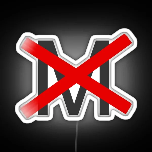X D Out M Arial RGB Neon Sign