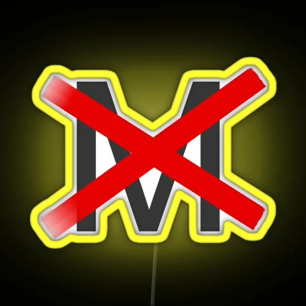 X D Out M Arial RGB Neon Sign