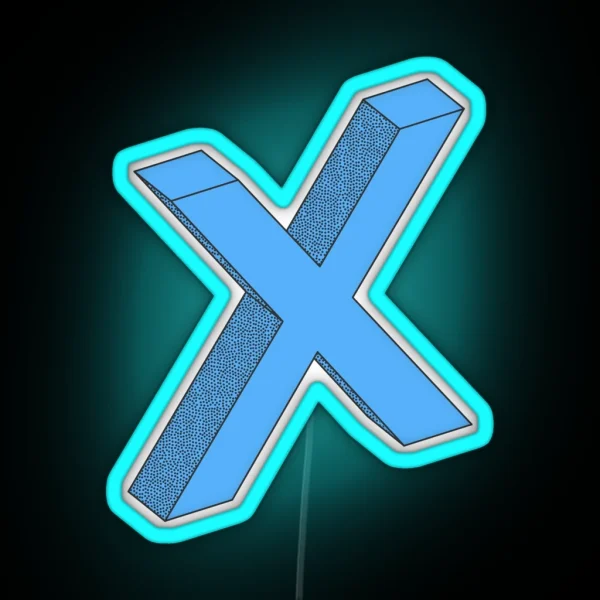 X RGB Neon Sign