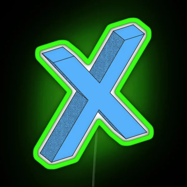 X RGB Neon Sign